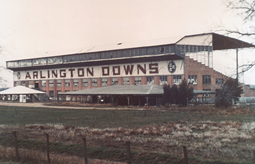 Arlington Downs racetrack, 1946. Photo Courtesy: Fielder Museum / Arlington Historical Society.